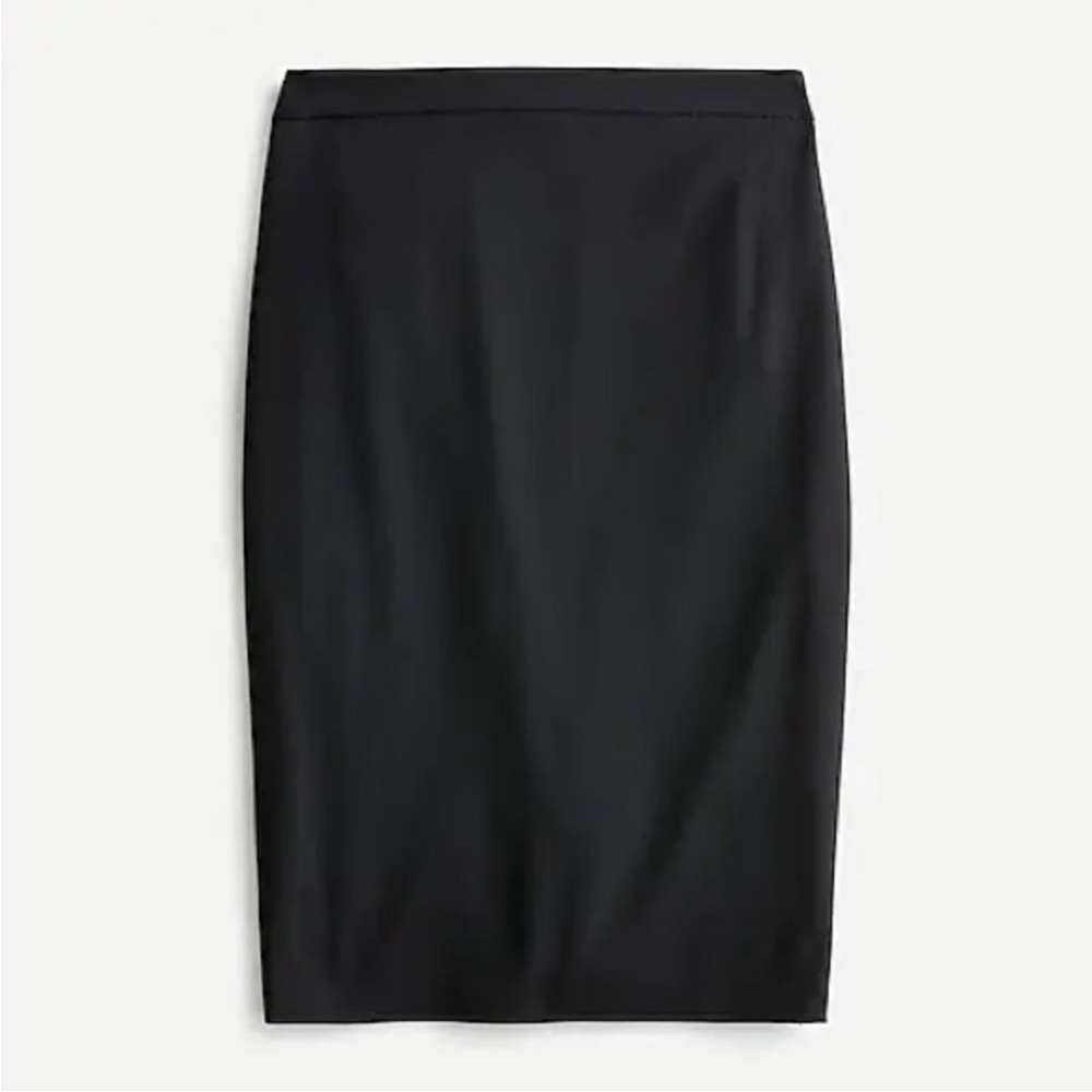 NWOT J.Crew | No. 2 Pencil skirt in Italian stretch wool | Black | Size 2